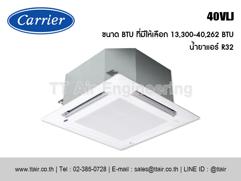 แอร์ฝังฝ้า Carrier 40VLJ Series