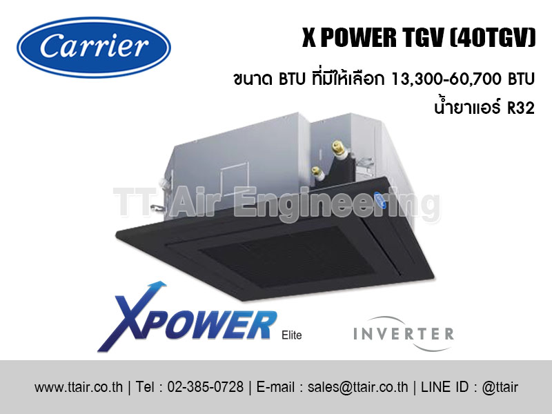 แอร์ฝังฝ้า Carrier X POWER TGV Series (40TGV)