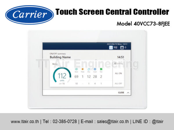 Carrier Touch Screen Central Controller 40VCC73-8FJEE