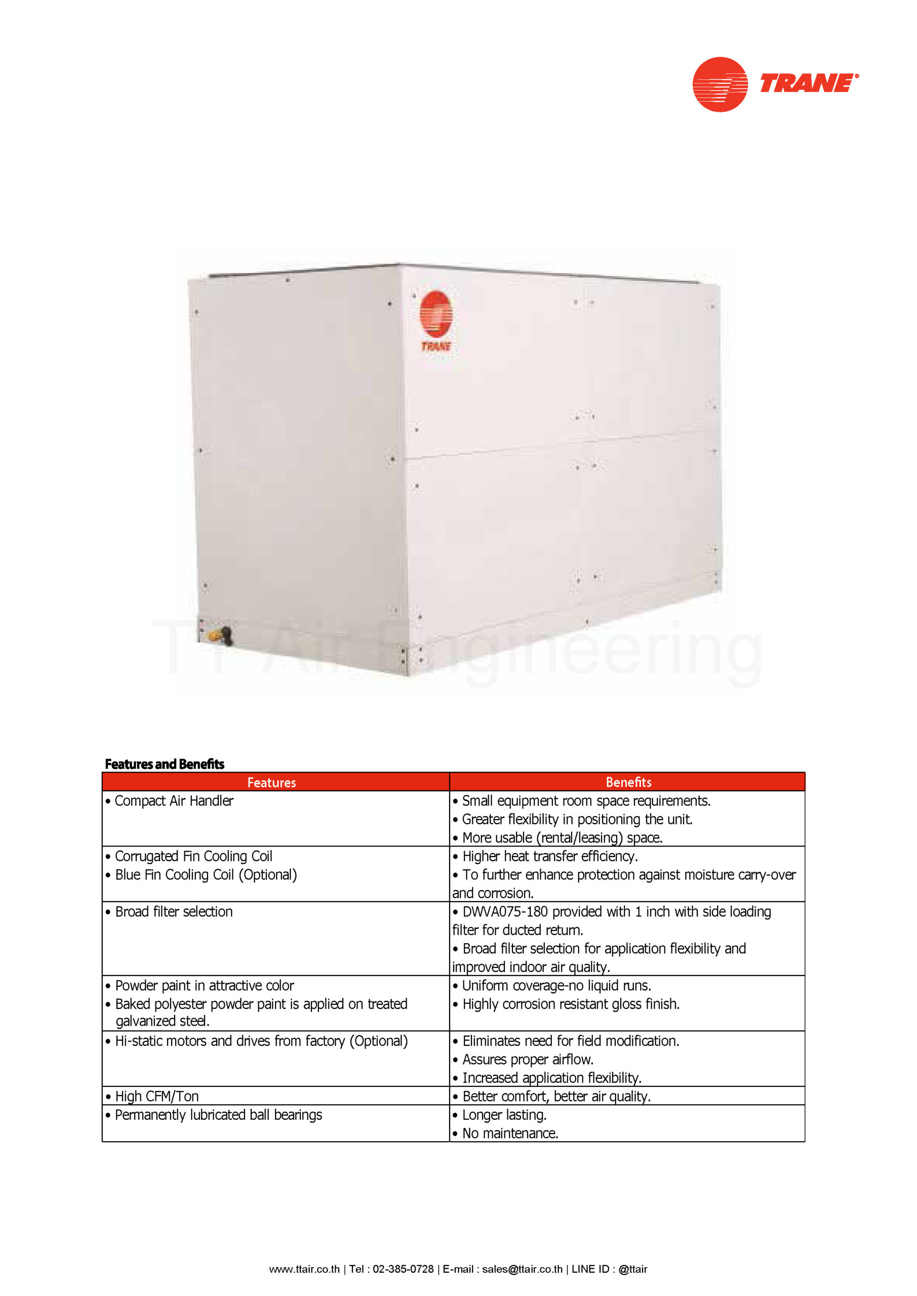 catalog TRANE DWVA Double Skin AHU (2025)