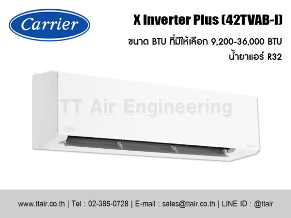 แอร์ผนัง Carrier X Inverter Plus Series (42TVAB-I)