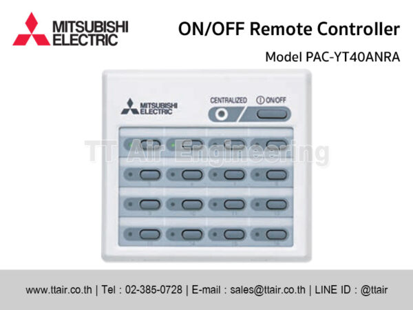 MITSUBISHI ELECTRIC ON/OFF Remote Controller PAC-YT40ANRA
