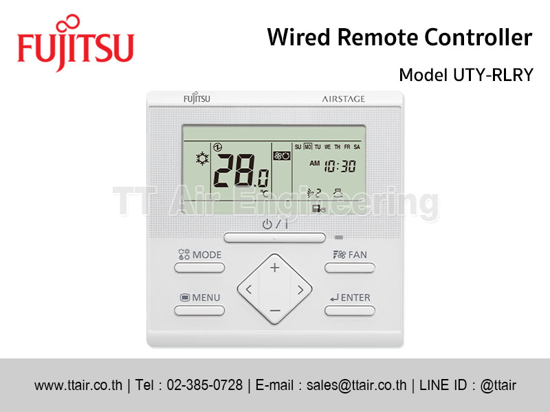FUJITSU Wired Remote Controller UTY-RLRY