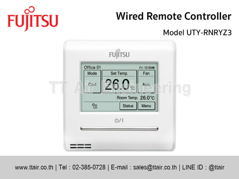 Fujitsu R407e Remote FUJITSU Wired Remote Controller UTY-RNRYZ3 | TT Air Engineering