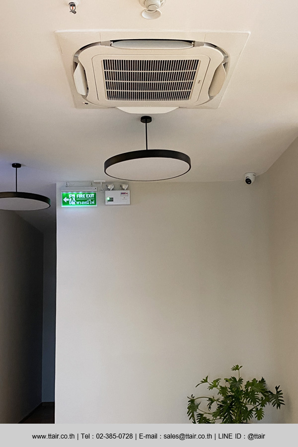 งานติดตั้งแอร์ DAIKIN VRV 4-Way & 1-Way Cassette ออฟฟิศ