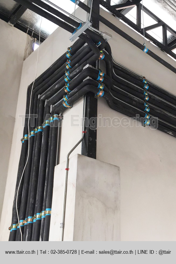 งานติดตั้งแอร์โครงการสุขุมวิท แบบท่อลม