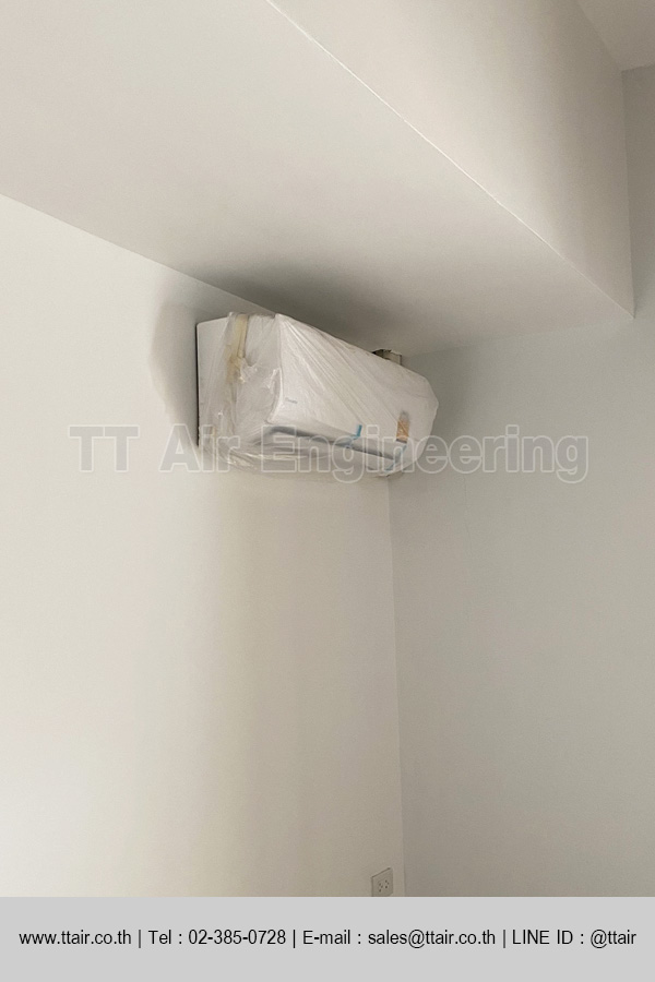 งานติดตั้งแอร์โครงการโฮสเทล