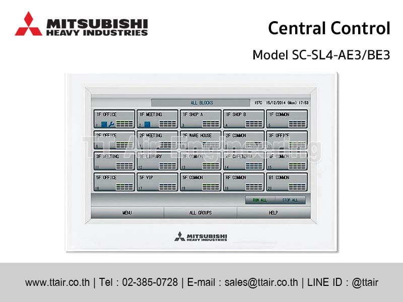 Mitsubishi Heavy Industries Central Control SC-SL4-AE3/BE3