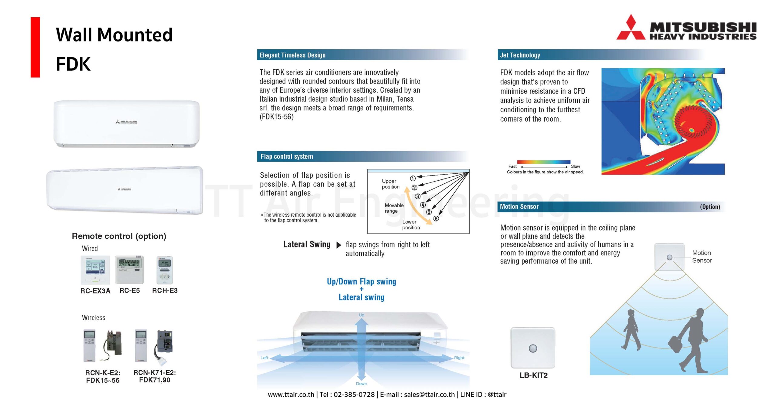 Mitsubishi Heavy Industries Wall Mounted FDK