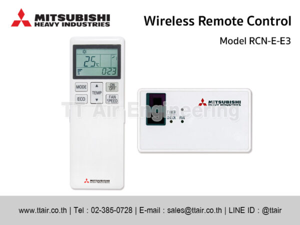 Mitsubishi Heavy Industries Wireless Remote Control RCN-E-E3