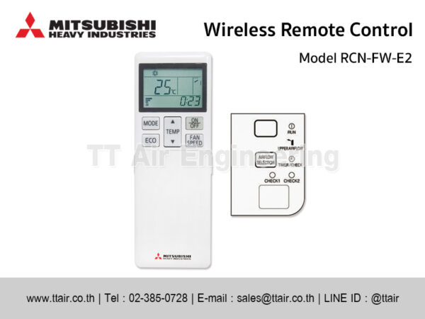 Mitsubishi Heavy Industries Wireless Remote Control RCN-FW-E2