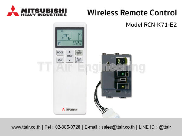 Mitsubishi Heavy Industries Wireless Remote Control RCN-K71-E2
