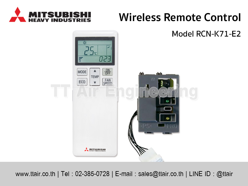 Mitsubishi Heavy Industries Wireless Remote Control RCN-K71-E2