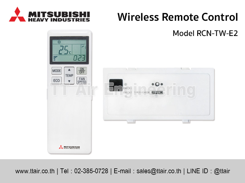 Mitsubishi Heavy Industries Wireless Remote Control RCN-TW-E2