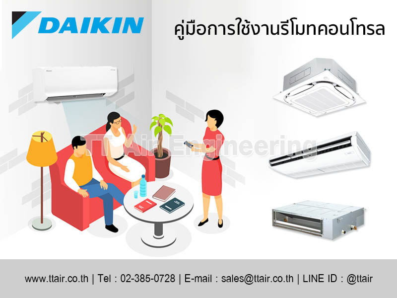 คู่มือการใช้รีโมทแอร์ DAIKIN