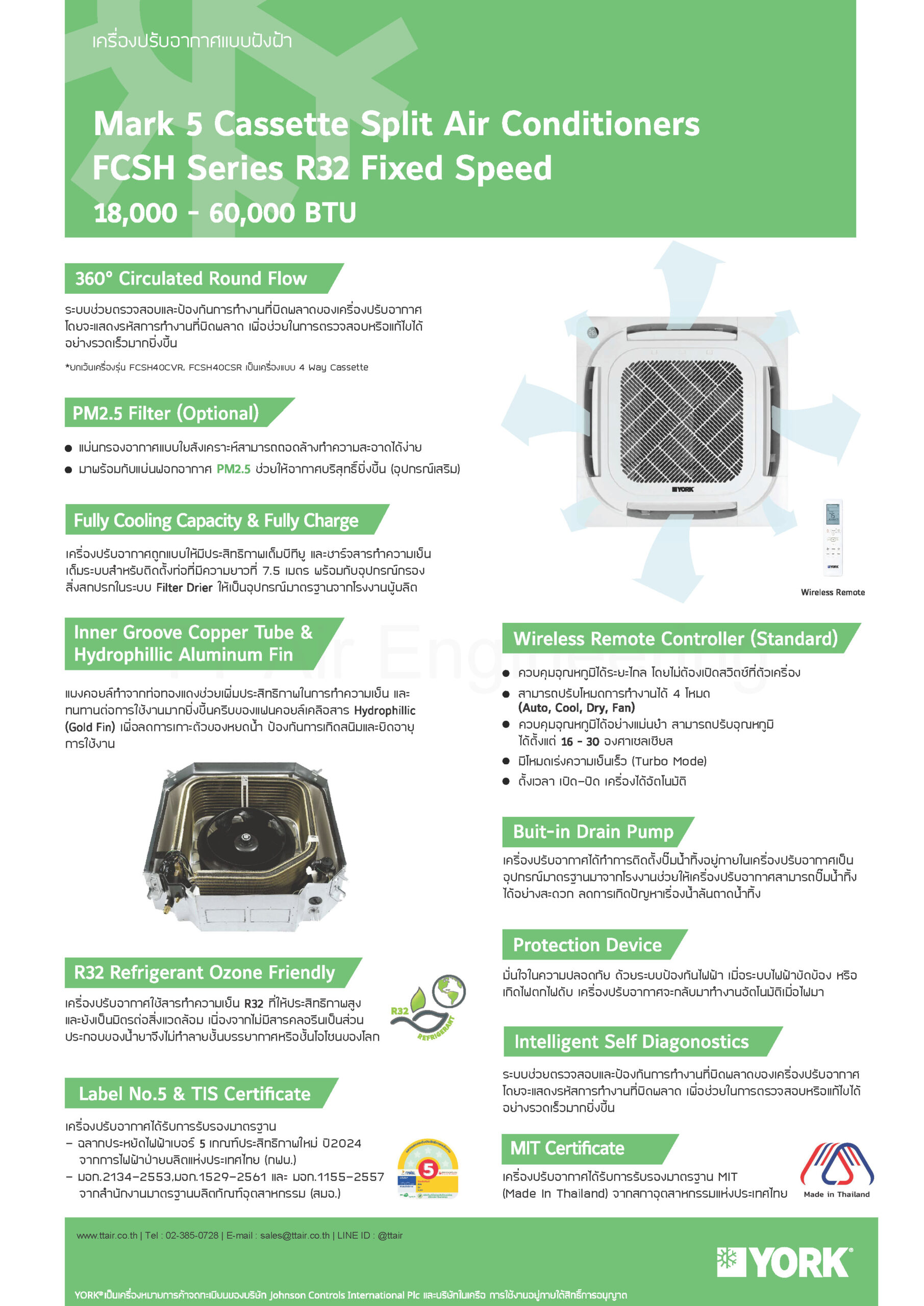 catalog YORK Cassette Type FCSH-DVR Series (2025)