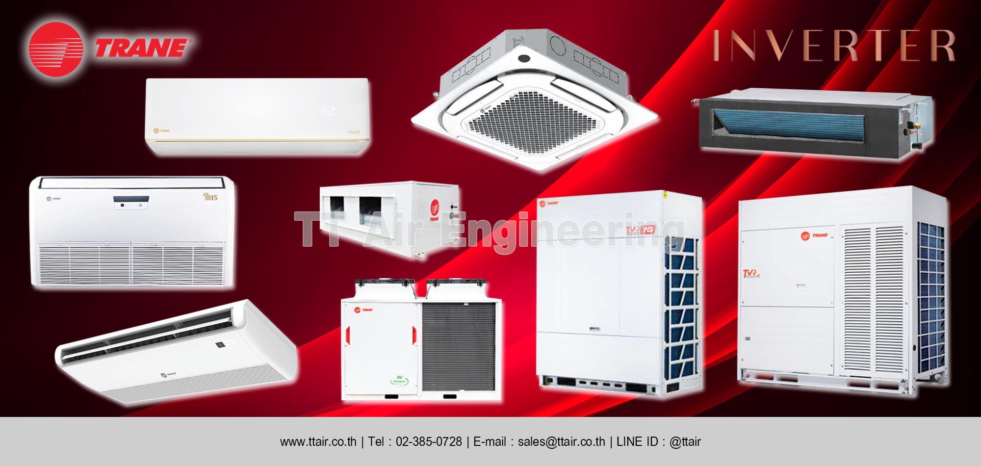 TRANE Inverter products banner